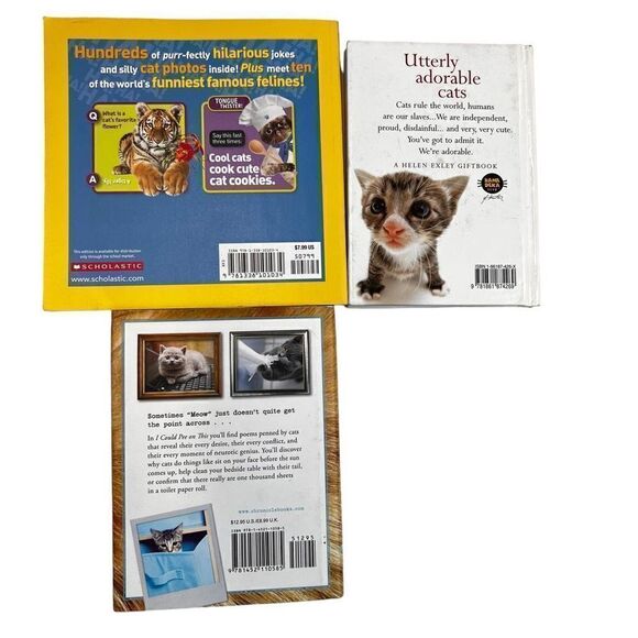 Exley, Scholastic, Chronicle Books Bundle of 3-Piece Set of Cat Lover Books - Picture 5 of 10